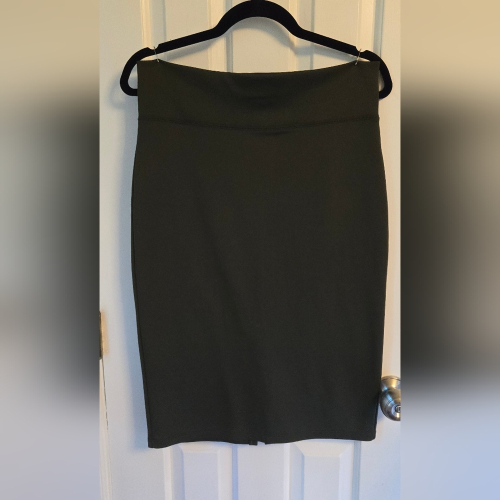 Forever 21 Dark Green Pencil Skirt